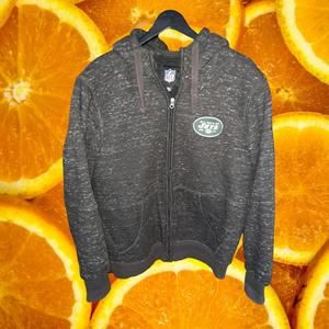 NFL‎ New York Jets Sherpa Lined Hooded Full Zip Sweatshirt Size Medium